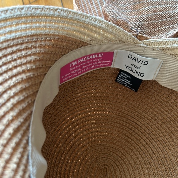 David and young Tan Sun Hat with Bow - Picture 5 of 5